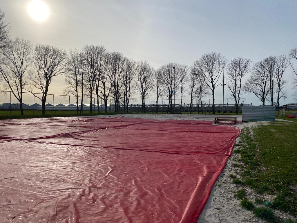 Afdekzeilen beachvelden en opening beachseizoen 2023!